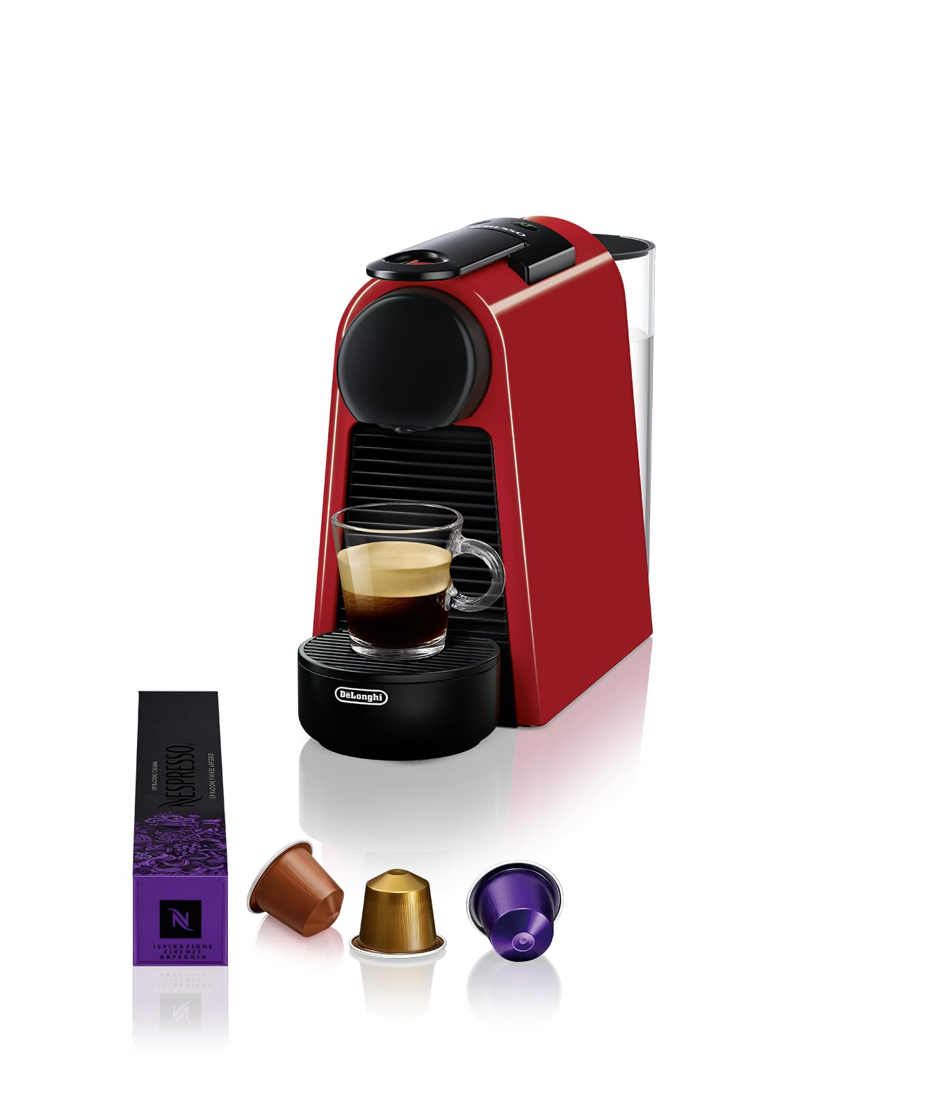 EliteKaffi Essenza Mini EN85.R – Kapselmaschine, 19 Bar, Rot