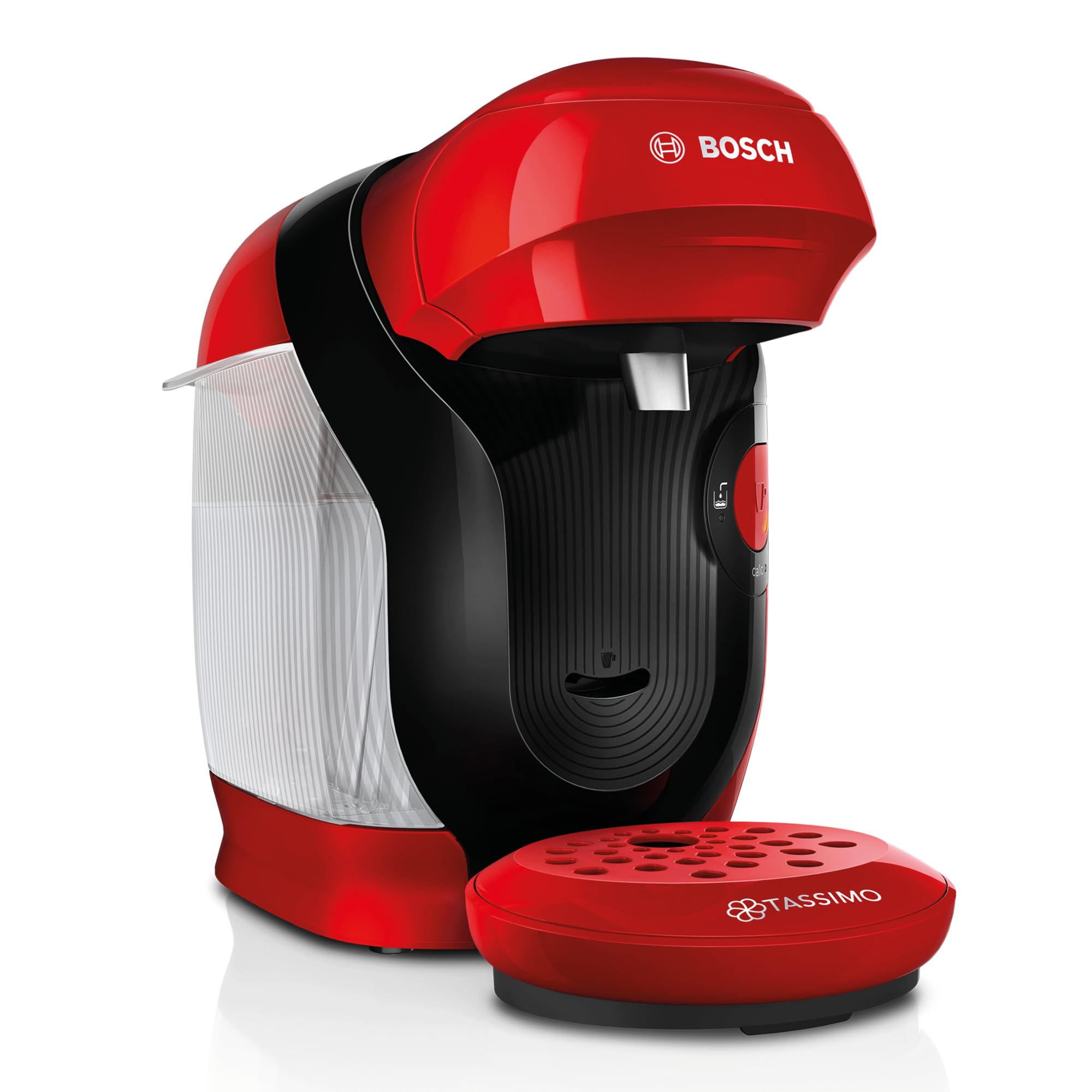 EliteKaffi Tassimo Style TAS1103 – Kapselmaschine, über 70 Getränke, INTELLIBREW™, 1400W, Rot