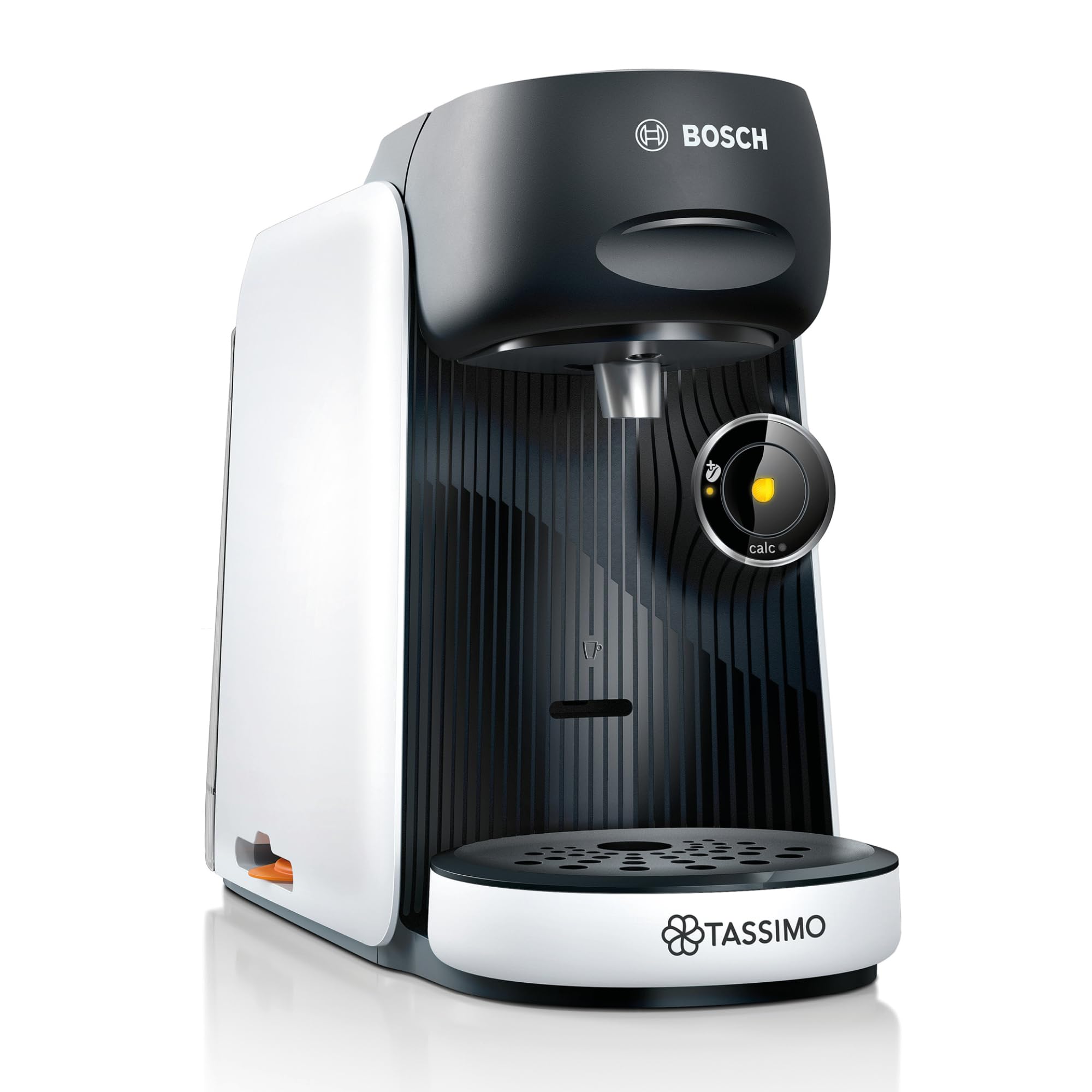 EliteKaffi Tassimo Finesse TAS1104 – Kapselmaschine, IntensityBoost, über 70 Getränke, 1400W, Weiss/Schwarz